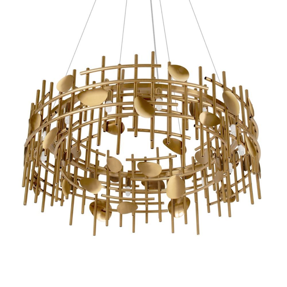 Подвесная люстра 80 см, Loft IT Escama 10396/800C, золото