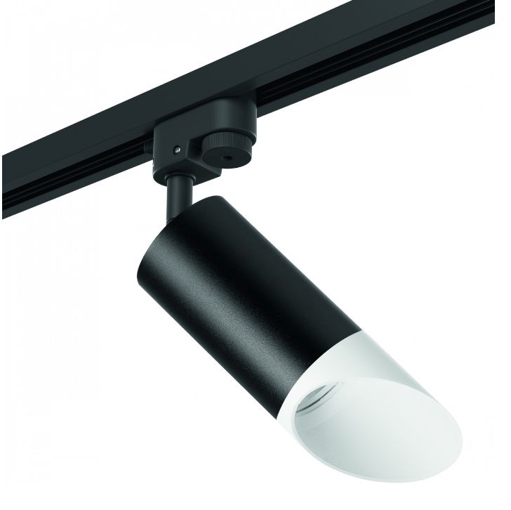 Комплект однофазный со светильником Lightstar Rullo R1T43736, черный-белый