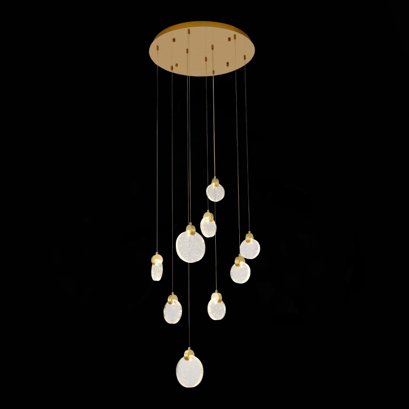 Светильник подвесной 50 см, 27W 3000K ST LUCE Montecelio SL6104.203.09 Золотистый