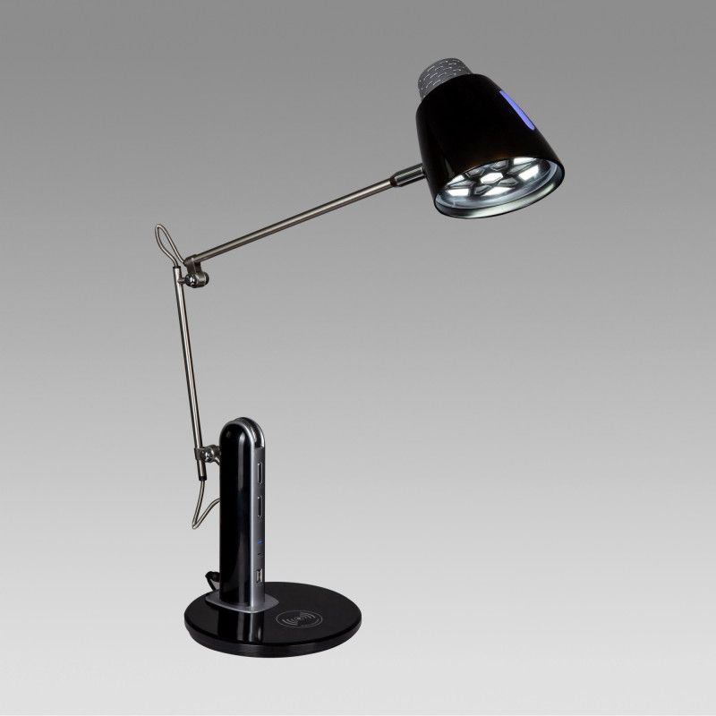 Настольный светильник 60*14*60- см, *LED*15W, 3300-5000КK, LED4U BL1168 Black, Чёрный