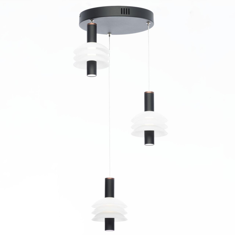 Светильник подвесной 35*185 см LED*16 W, 4000 К Citilux Майя Черный CL202031