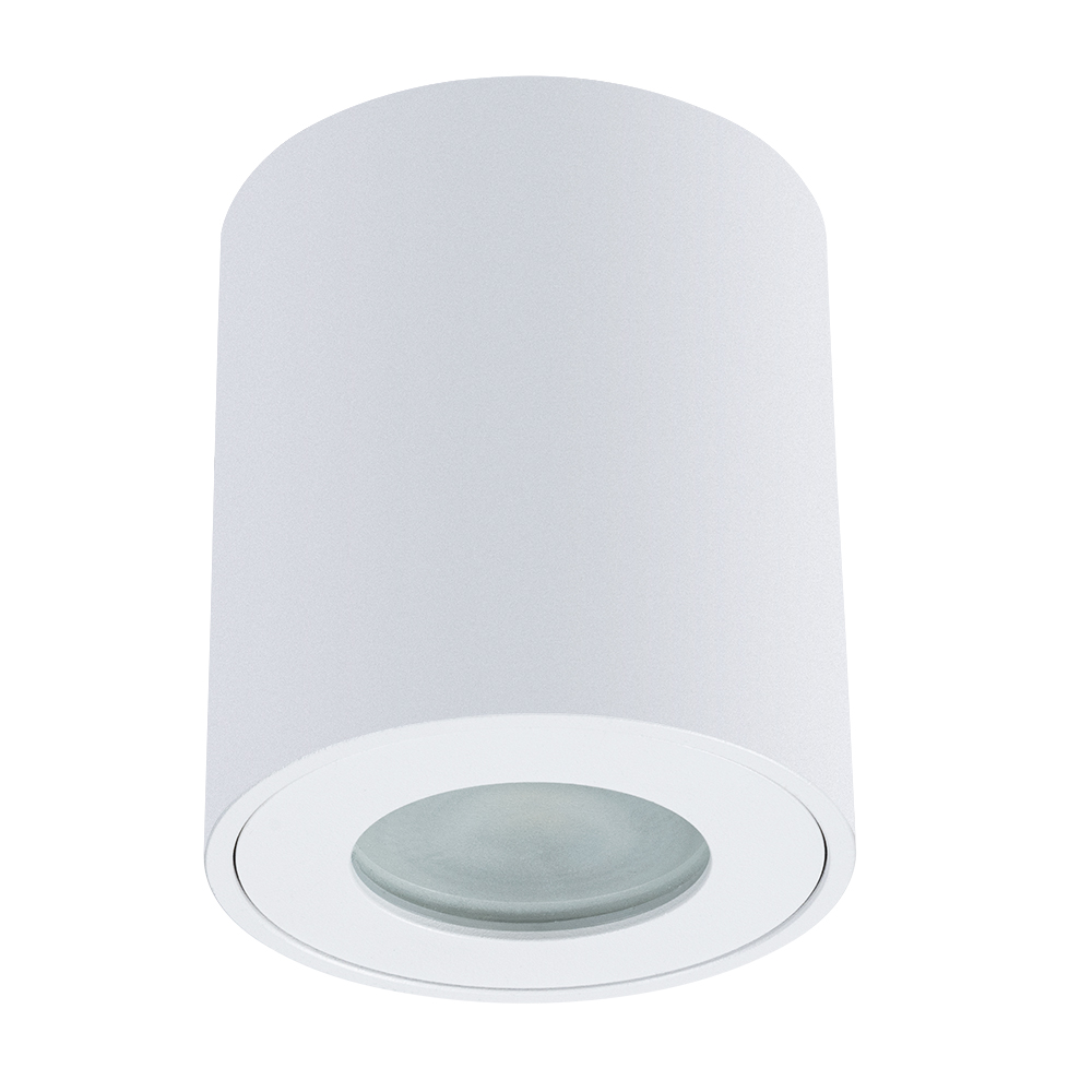 Точечный светильник 8*8,4 см, 1 GU10*35W,  К, Arte Lamp Tino A1469PL-1WH, Белый, IP44