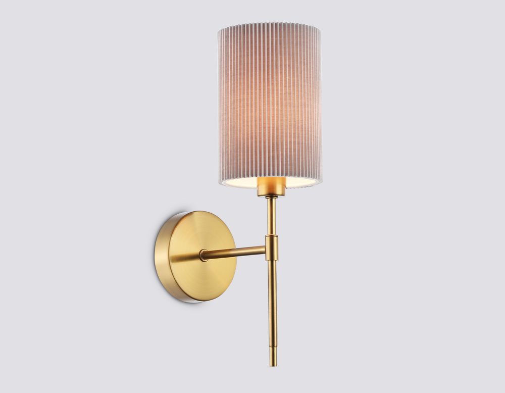 Бра с абажуром 19*11*34- см, 1*E14*40W, K, Ambrella Light High Light LH72385, латунь