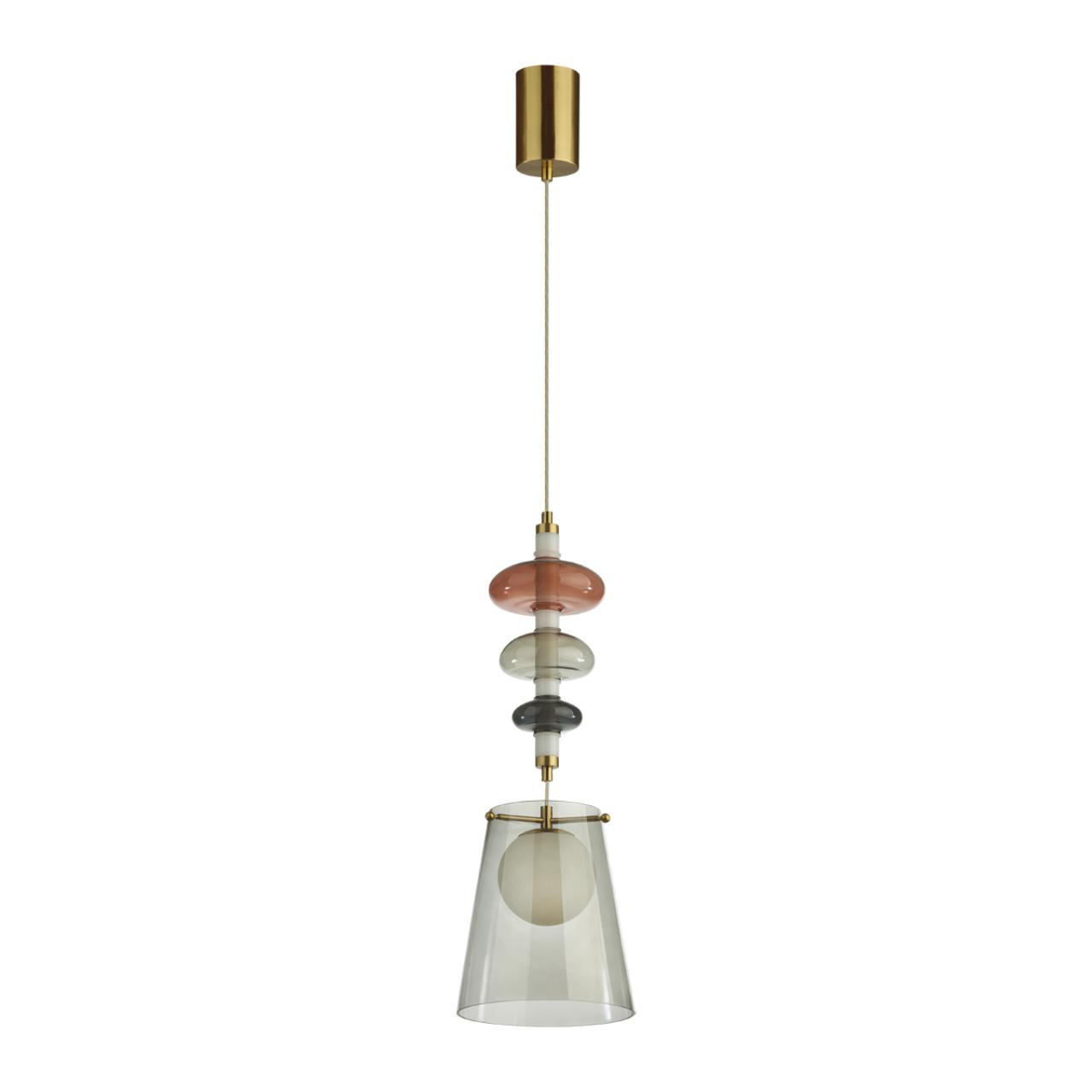 Светодиодный светильник 22 см, 18W, 4000K, Odeon Light Amore 5411/18LB, бронза
