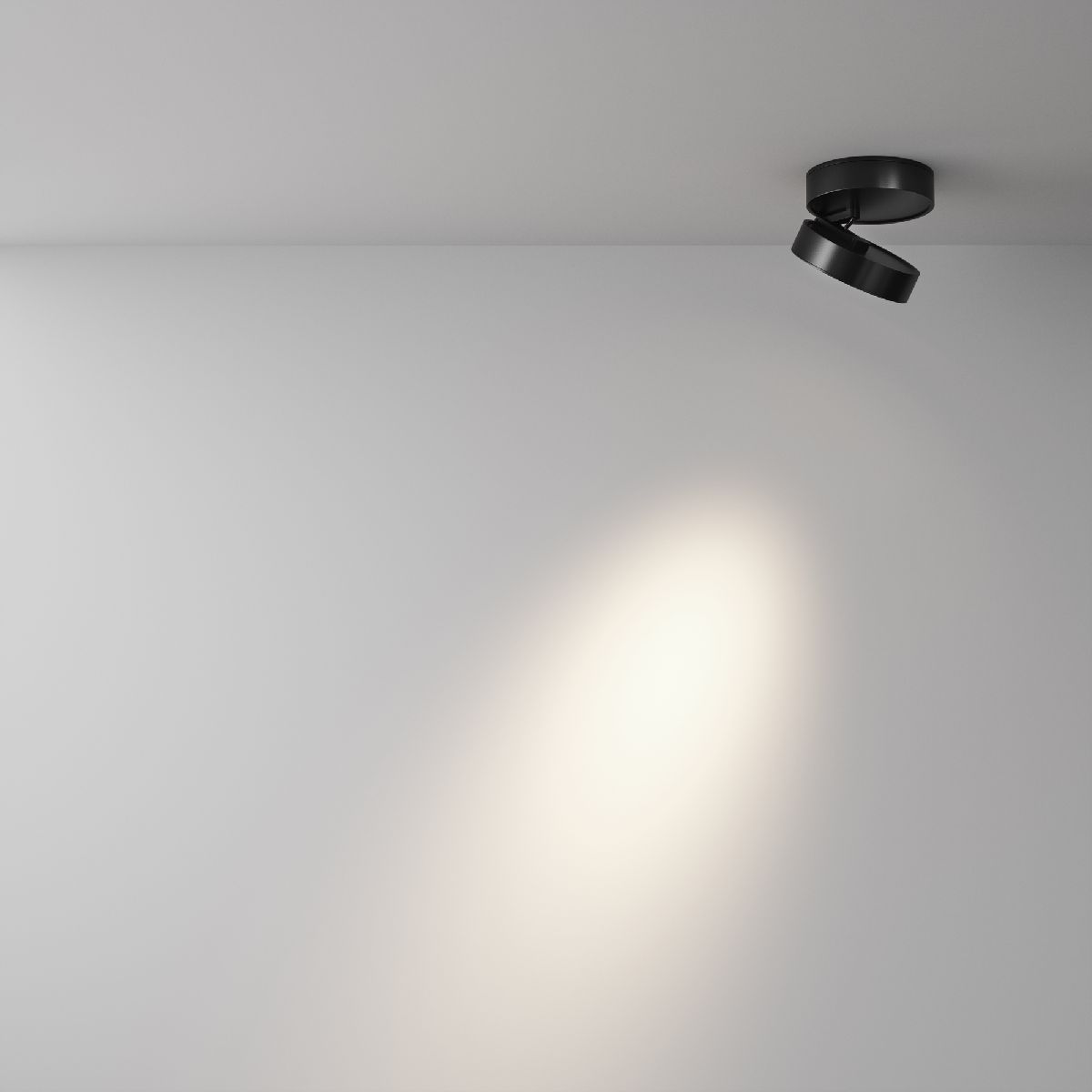 Накладной спот 10 см, 12W, 4000K, Maytoni Magic C022CL-12W4K-B-1, черный