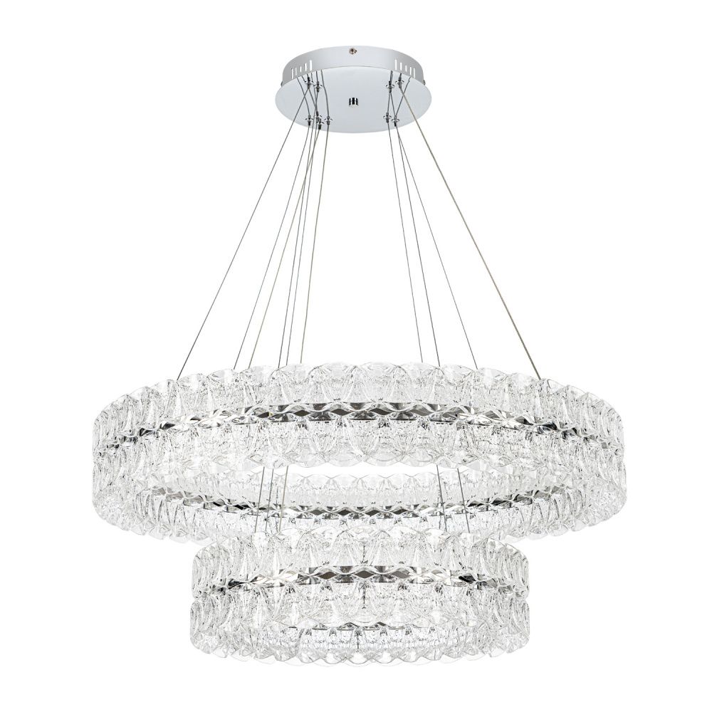 Люстра *80*13 см, LED*95W, 3000-6000K, Modelux  ML.8185.800.500 CR, Хром