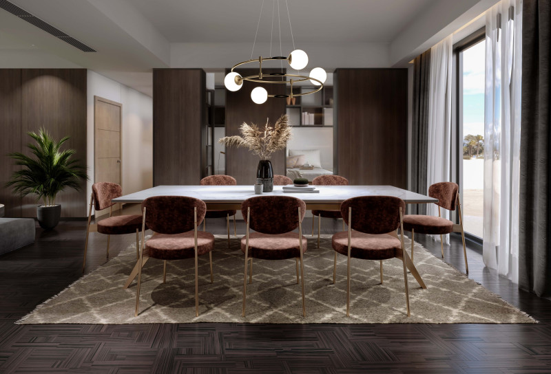 Светильник 61 см, Maytoni Balance MOD317PL-04G, золото