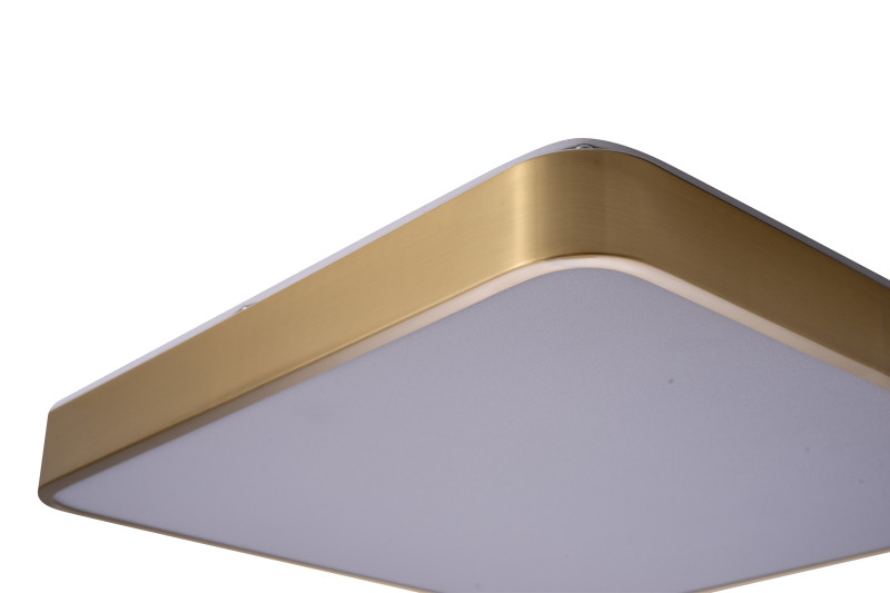 Накладной светильник 40*40*4 см, LED, 48W, 4000K Zortes Monna ZRS.1209.03, латунный
