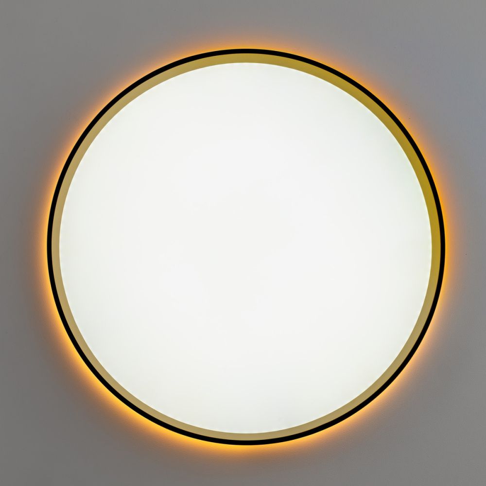 Светильник с пультом 40 см, 40W, 3000-5500K Чёрный+Золото Citilux ETALON CL750401R LED RGB
