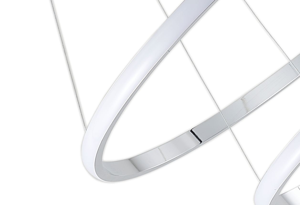 Светильник подвесной 20/40/60 см, LED 75W 4000K хром Zortes Ringolight ZRS.33322.75C