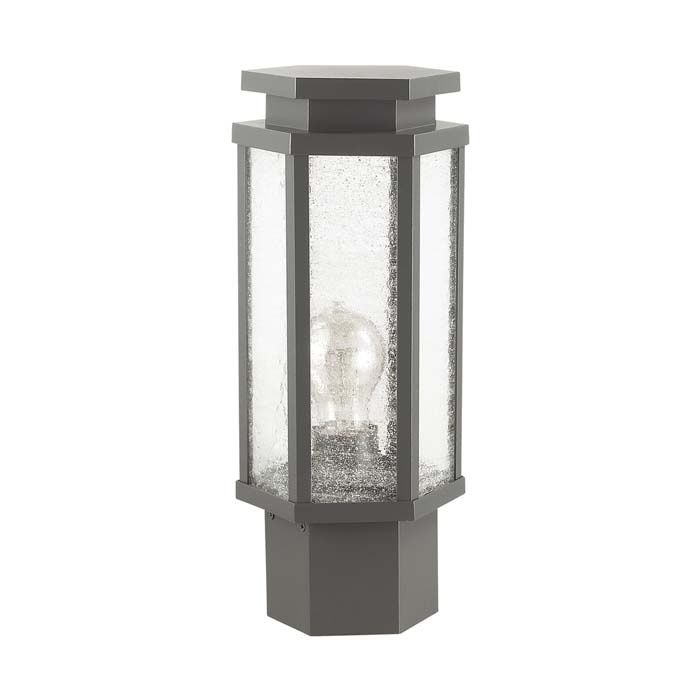 Уличный светильник 35 см Odeon Light Gino 4048/1B темно-серый/белый