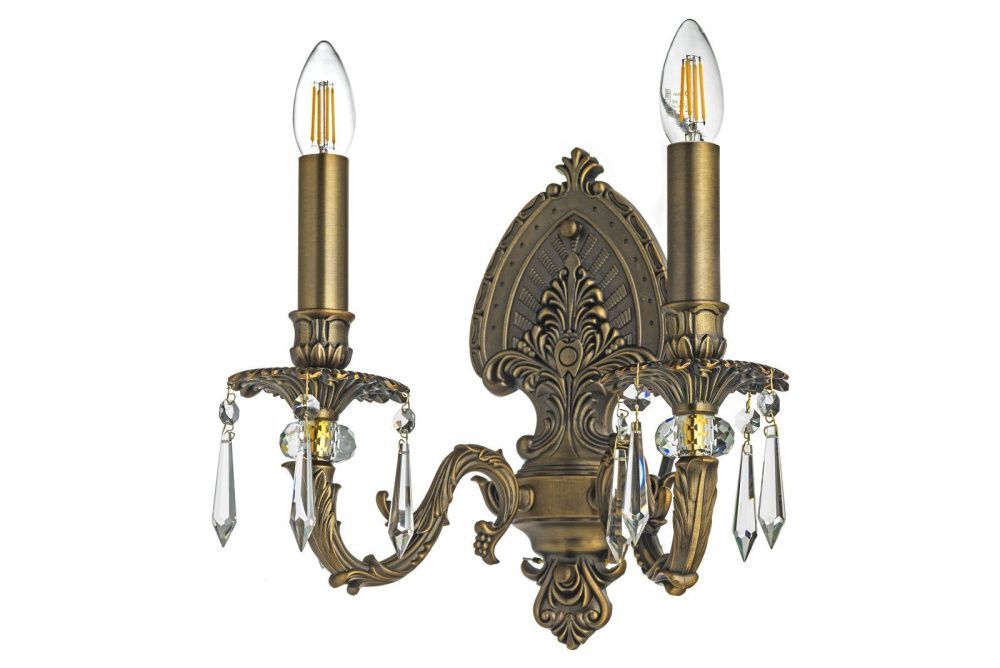 Бра *25*48 см, 2*E14*40W, Dio D`arte Estrada Estrada E 2.1.2.600 A, Антик