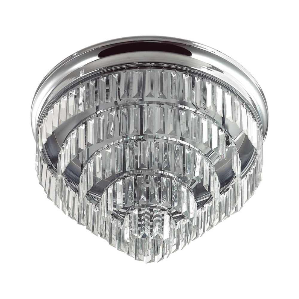 Люстра потолочная *55*-36 см, 8*E14*40W, Lumion ZAHA 8266/8C, хром, прозрачный