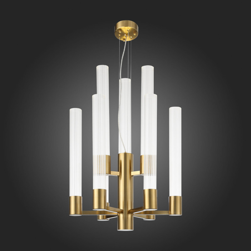 Люстра подвесная 55 см, 45W, 4000K ST LUCE TERNI SL1229.303.09 Латунь