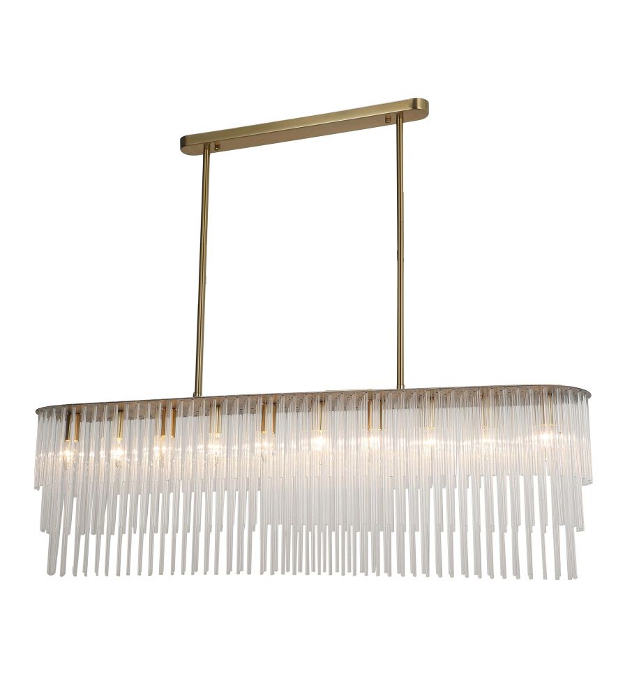 Люстра L1200 x W170 x H426 (940), мм, 10*40W (400W), BRASS(Латунь) NewRgy 40332/10 BRASS