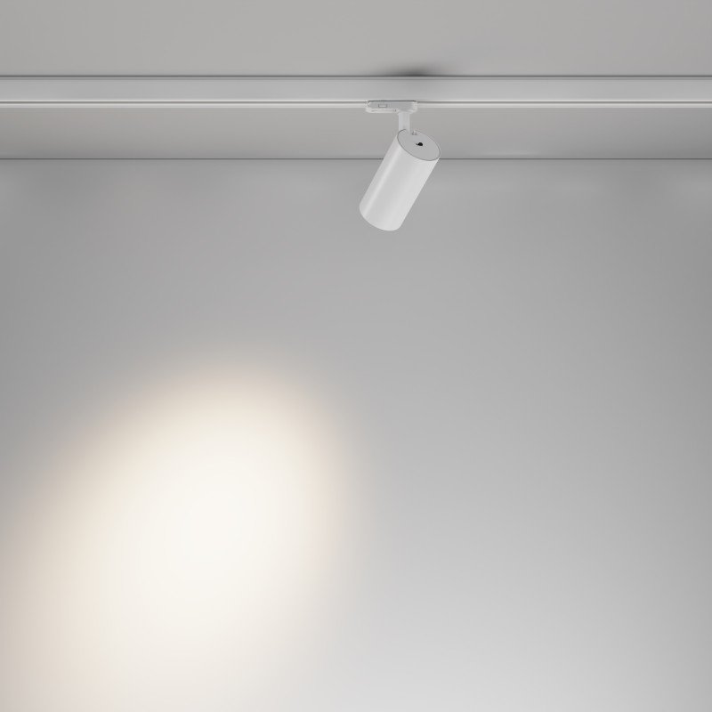 Трековый трехфазный светильник 6 см, 12W, 2700-5000K, Maytoni Focus Led TR197-3-12WCCT-M-W, белый