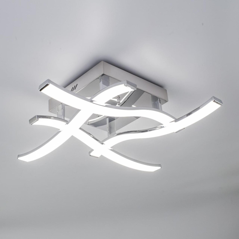 Люстра потолочная светодиодная Citilux Джек CL226121, LED 54W, 3000K, Хром