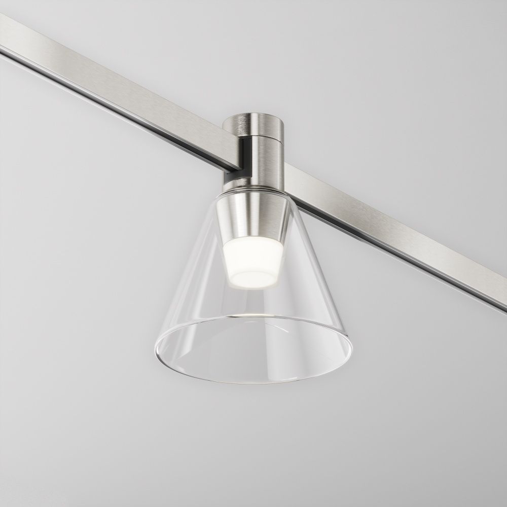 Трековый светильник  TR147-1-3W4K-PT **-10,2 см, *LED*3W, 4000K, Maytoni technical FLARITY TR147-1-3W4K-PT, Платина