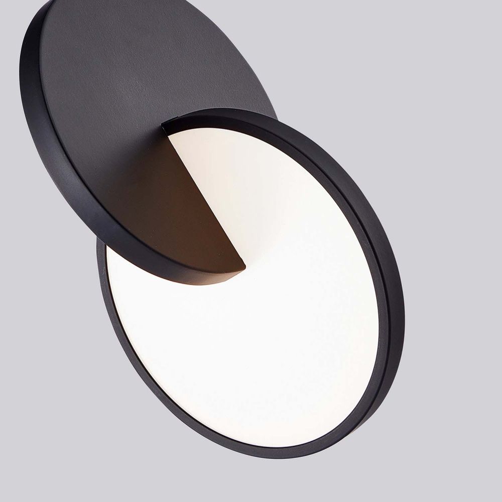 Подвес 17*40,5-198 см, 1*LED, 7W, 3000K, F-Promo Grahan 4606-1P, черный матовый