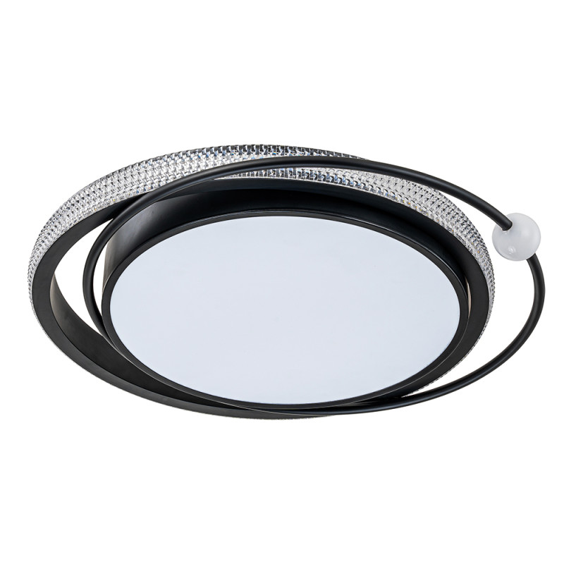 Люстра 50*59*8 см, 1 LED*82W, 3000-6500 К, Arte Lamp Alsafi A2657PL-1BK, Черный