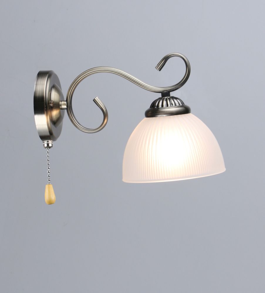 Бра L255 x W150 x H180, мм, 1*40W, AB (Бронза) Rilon 7376/1W AB