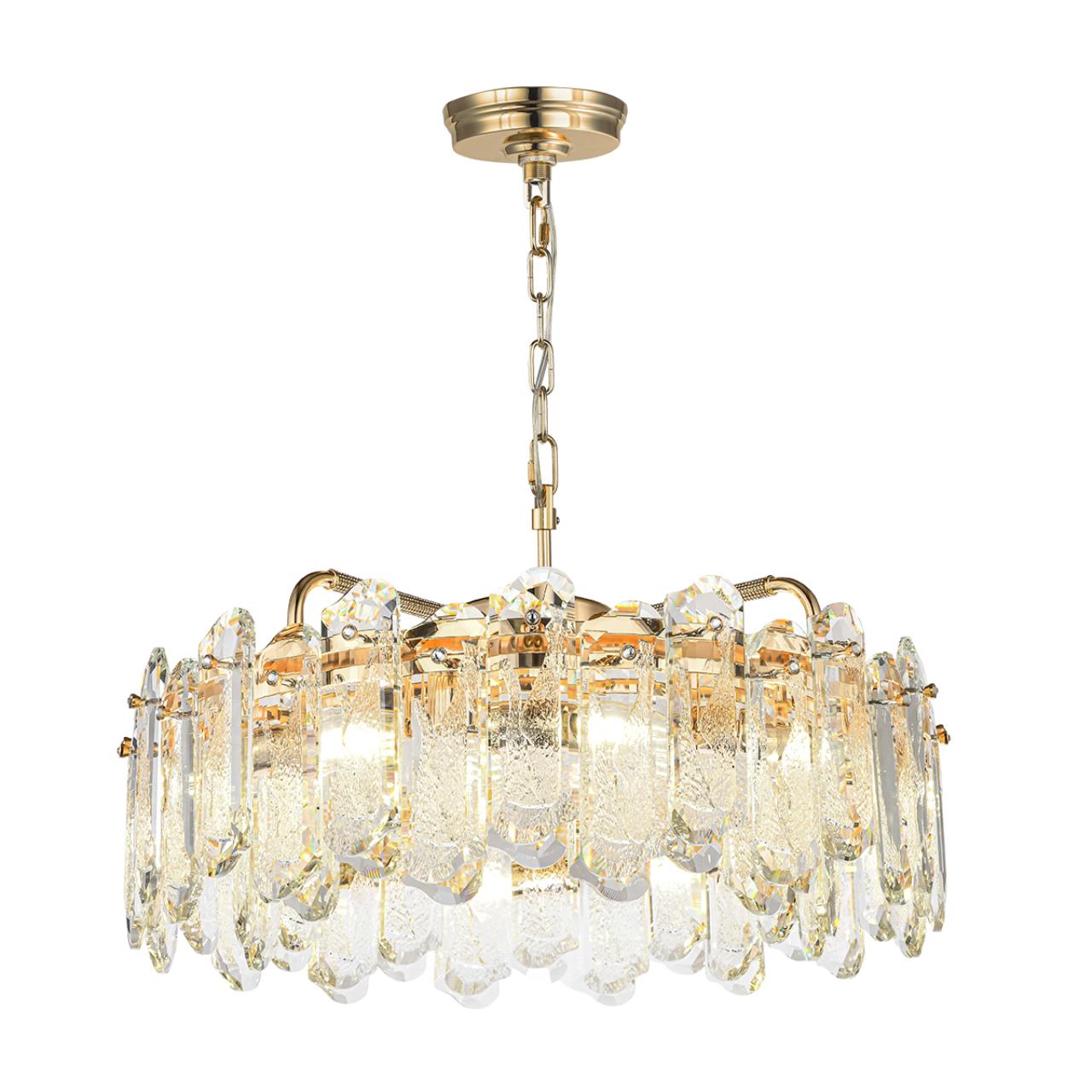 Люстра 60*60*150 см, E14 10*10*40W,  К, Odeon Light Bullon 5069/10, золото/прозрачный