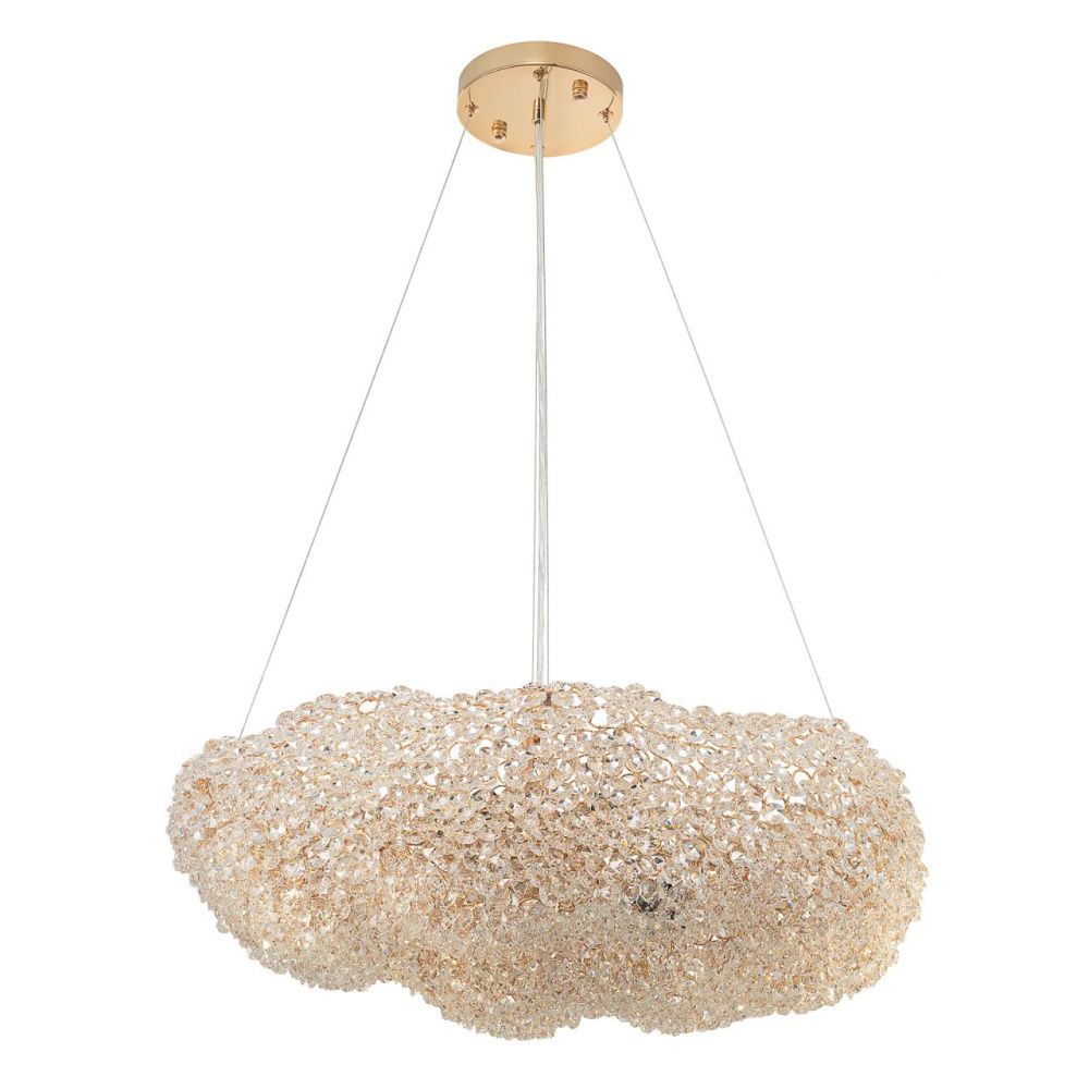 Подвесная люстра 65 см, Citilux Cloudy CL323262, золото