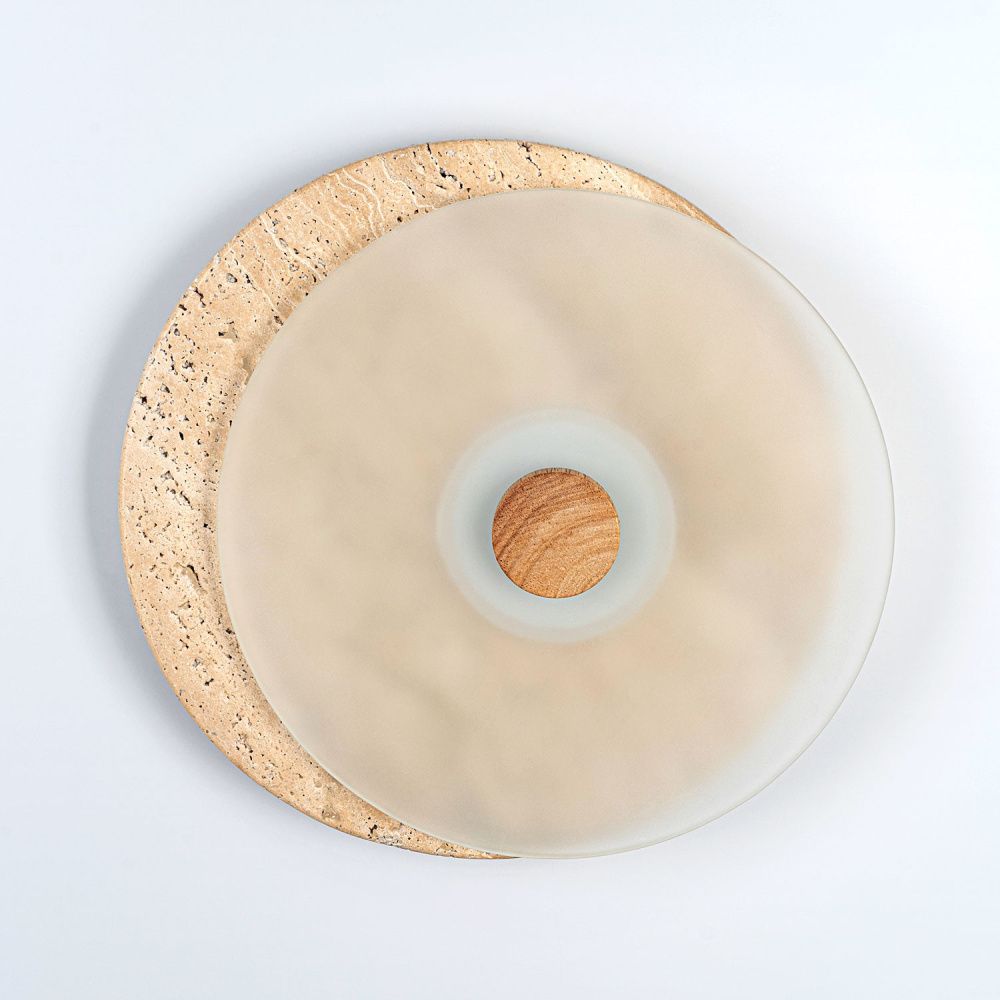 Настенный светильник 30 см, 10W, 4200K, MODESTYLE MS.235.300 BS, камень