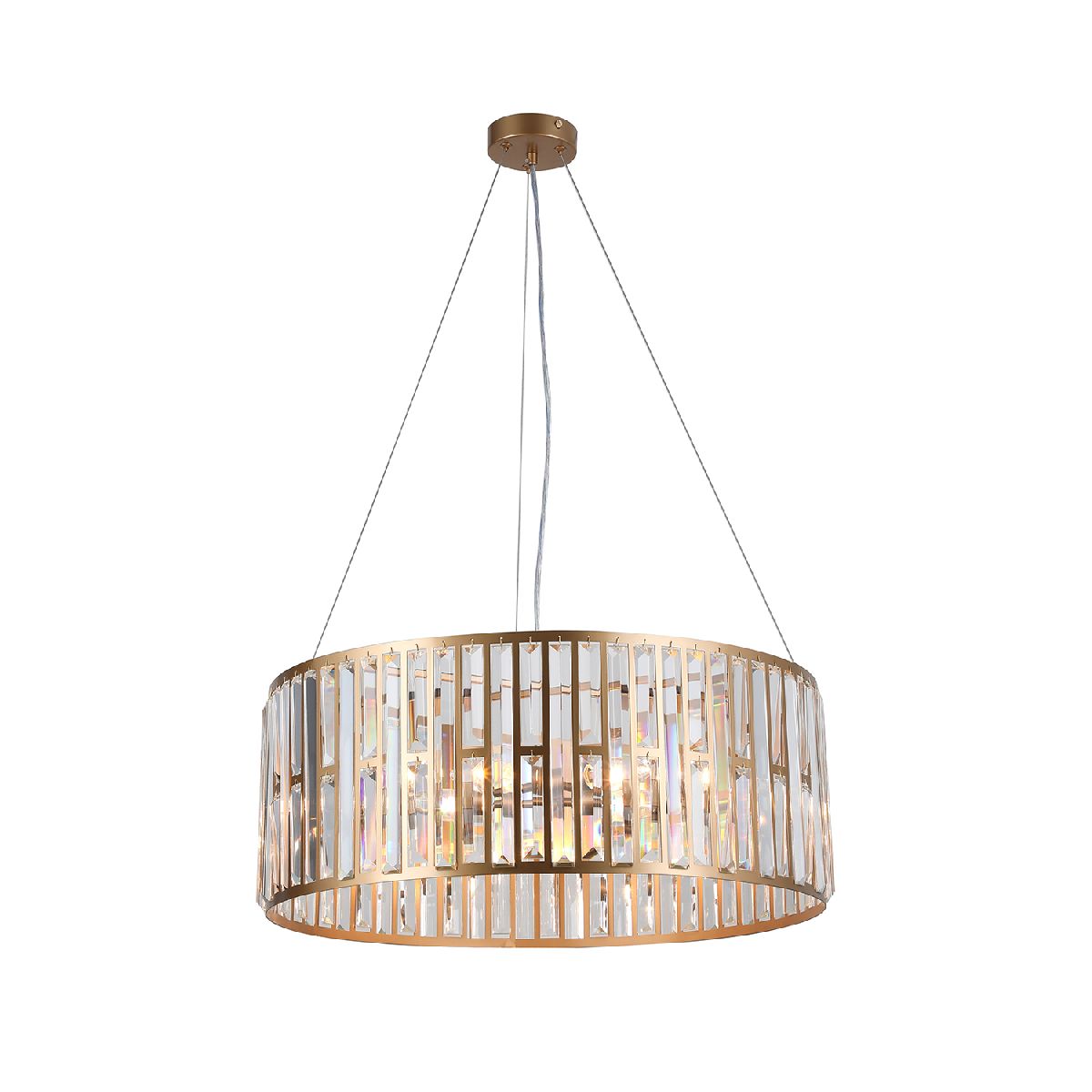 Подвесная люстра 60 см, F-Promo Prismata 4483-6P, матовое золото