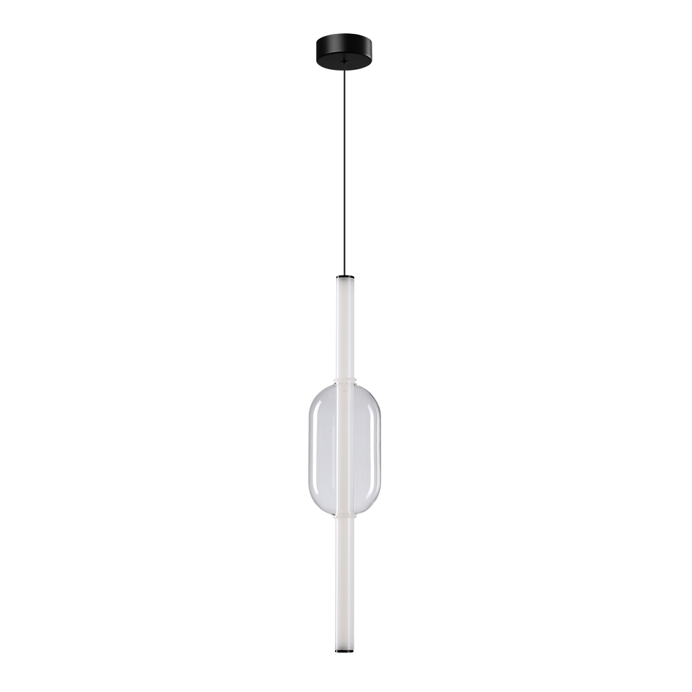 Светильник подвесной 16*60 см, 1 LED*12W, 3500 К, Arte Lamp Rigla A6837SP-12CL, Черный