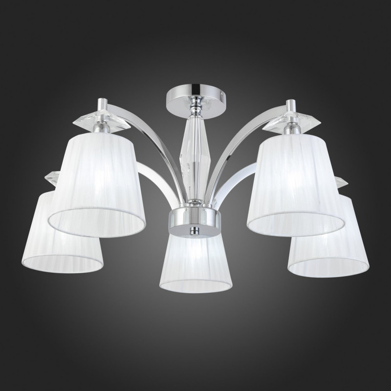 Светильник потолочный 70 см, 200W, ST LUCE BELLO SL1756.102.05 Хром