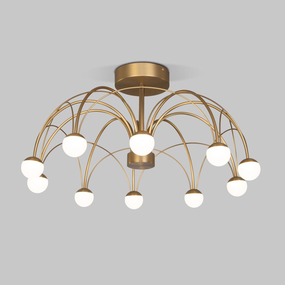 Светильник 65*65*35 см, LED*35W, 4000K, Eurosvet Ragno 90031/10, золото, a069303