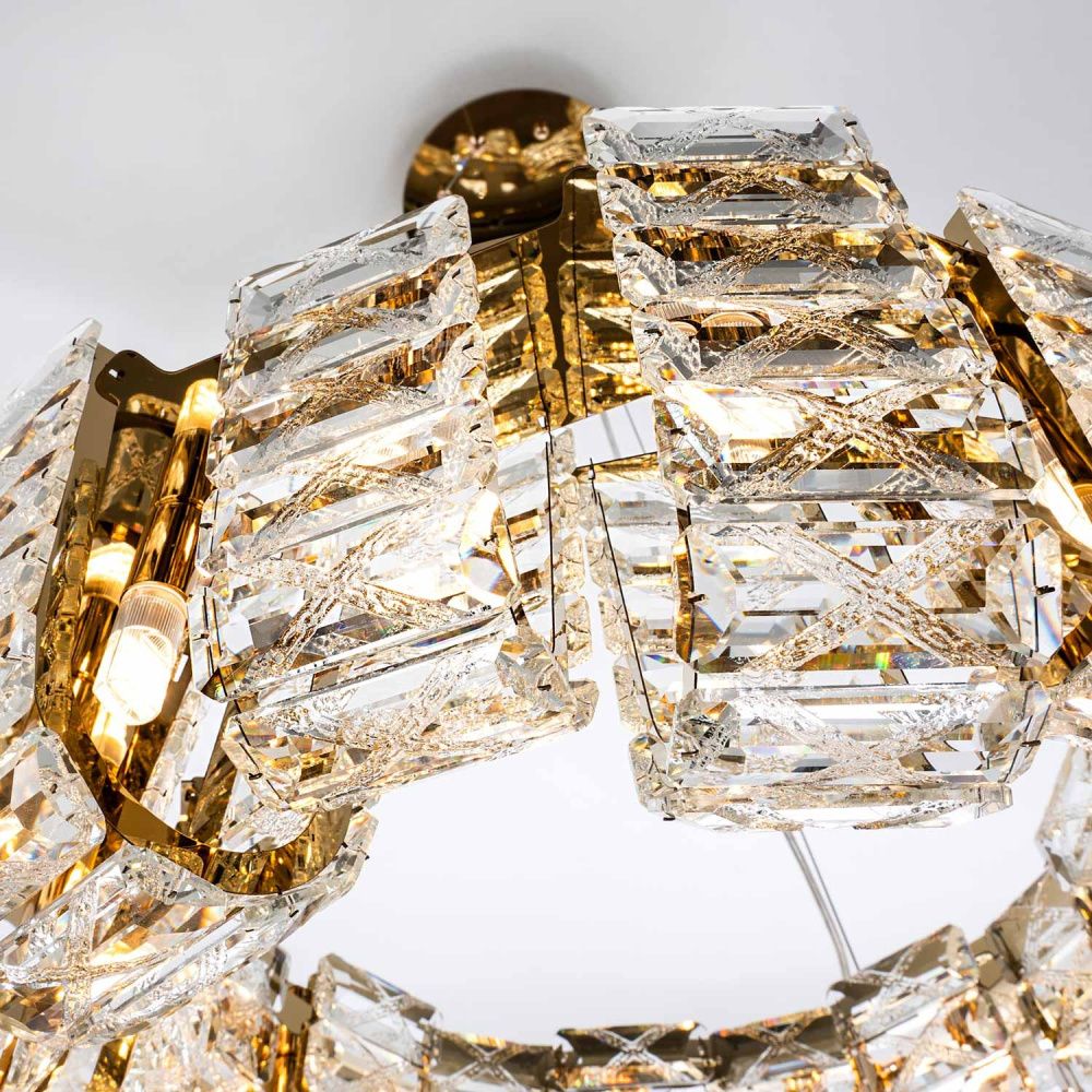 Подвесная люстра 60*50/120 см, 16*G9 MODELUX ML.755.16 GD золотор