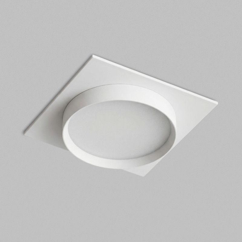 Встраиваемый светильник 10,5*10,5*4 см, 1*GX53*15W, Denkirs Ratio DK-DH2001-WH, белый