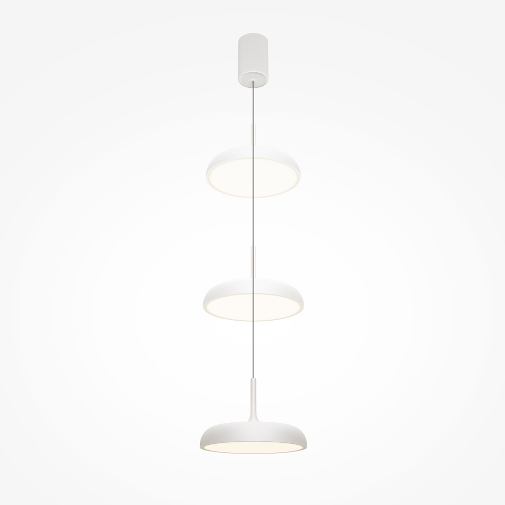 Подвесной светильник 30*38-200 см, *LED*31W, 3000K, Maytoni Gerhard MOD189PL-L30W3K, Белый