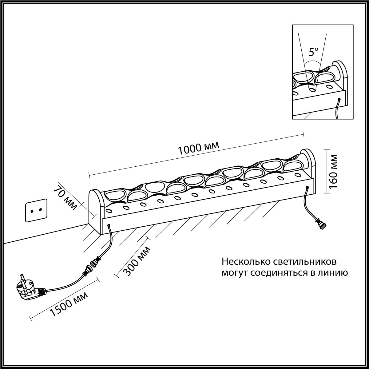 Напольный светильник 100 см, 20W, Odeon Light 7027/72FL, серебристый