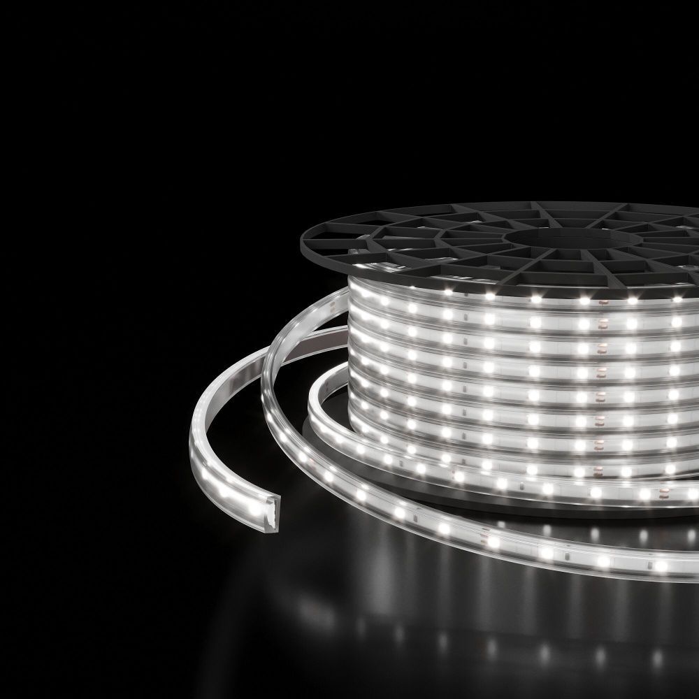 Лента светодиодная 220V 8W 60Led 2835 IP65 6500 холодный белый, 50 м (LS014 220V) Elektrostandard