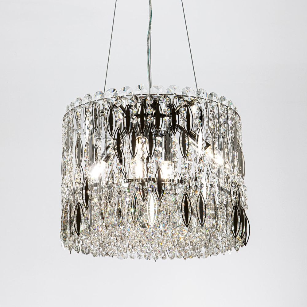 Подвесная люстра 40*40*125 см, Е14 6x40W, Хром MODELUX ML.315.6 CR