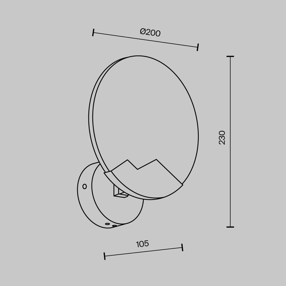 Настенный светильник MODESTYLE MS.202.200 BS бронза