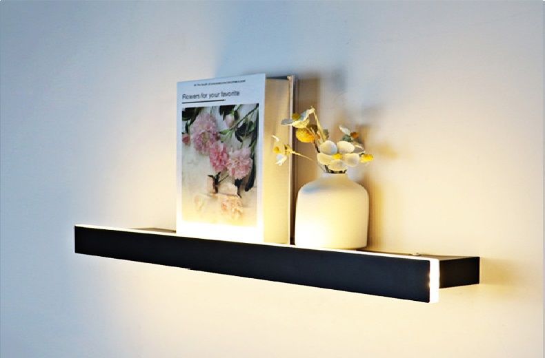 Светильник - декоративная полочка DZN-72318 ЧЕРНЫЙ  L1200/H45*90/1/LED/20W/4000K с выключателем 25-07