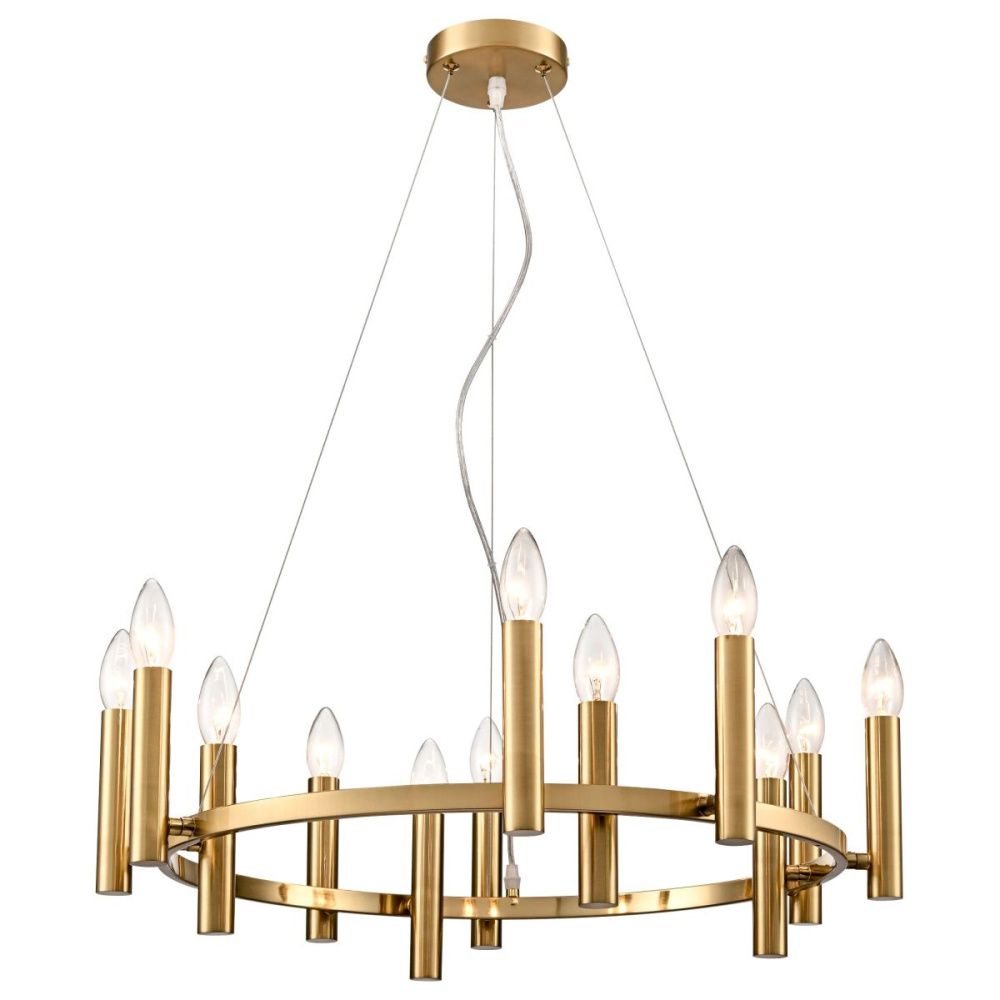 Подвесная люстра 64 см, Velante 367-503-12, бронза