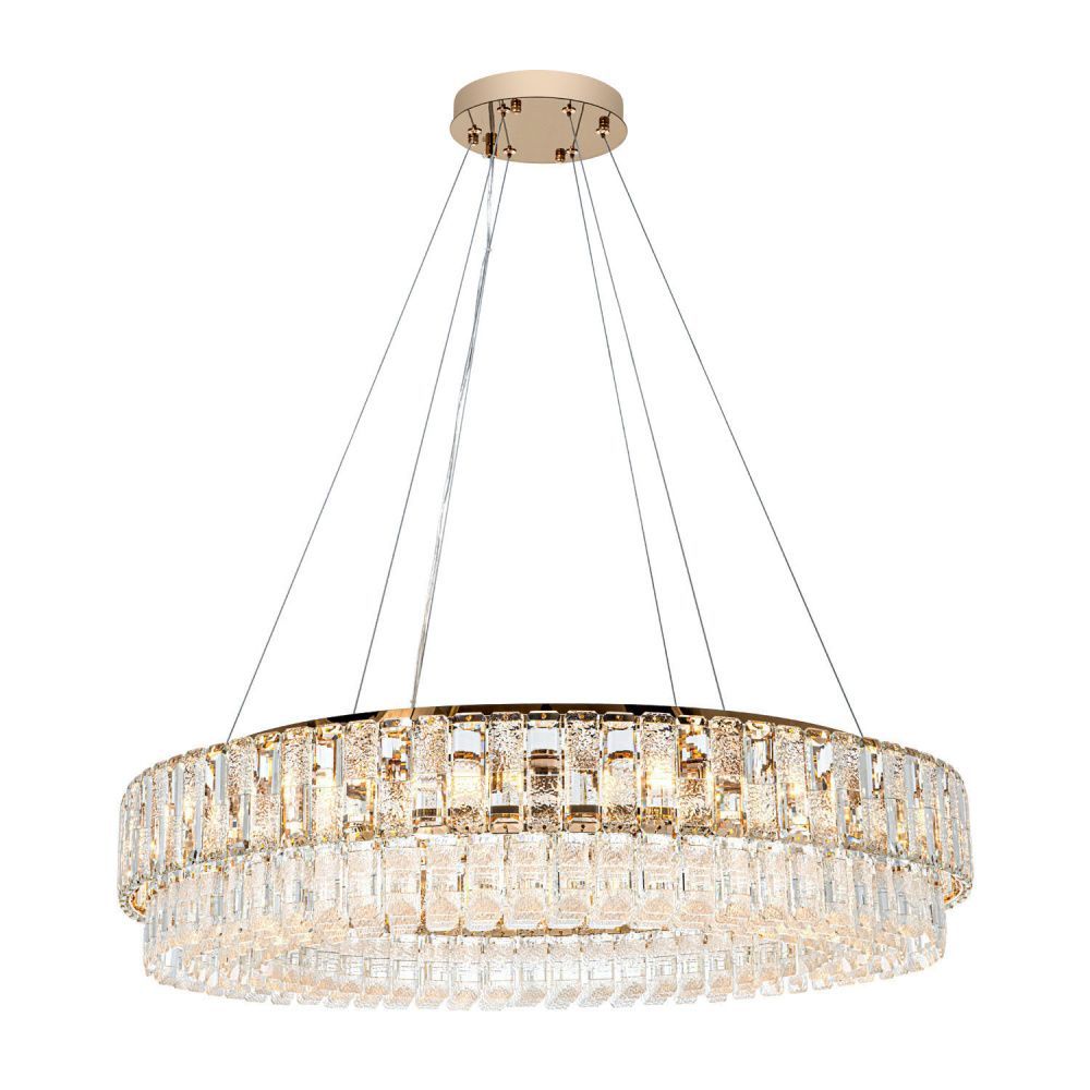 Люстра 80 см, 14*Е14*40W, 30 м2 Modelux  ML.7039.800 GD, Золото