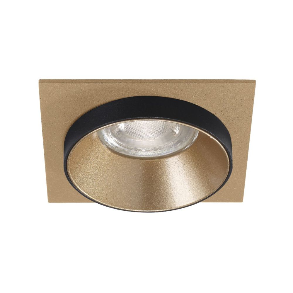 Встраиваемый светильник 9 см, Crystal Lux CLT 044C1 GO-GO-BL, золото-черный, вр 6,2 см