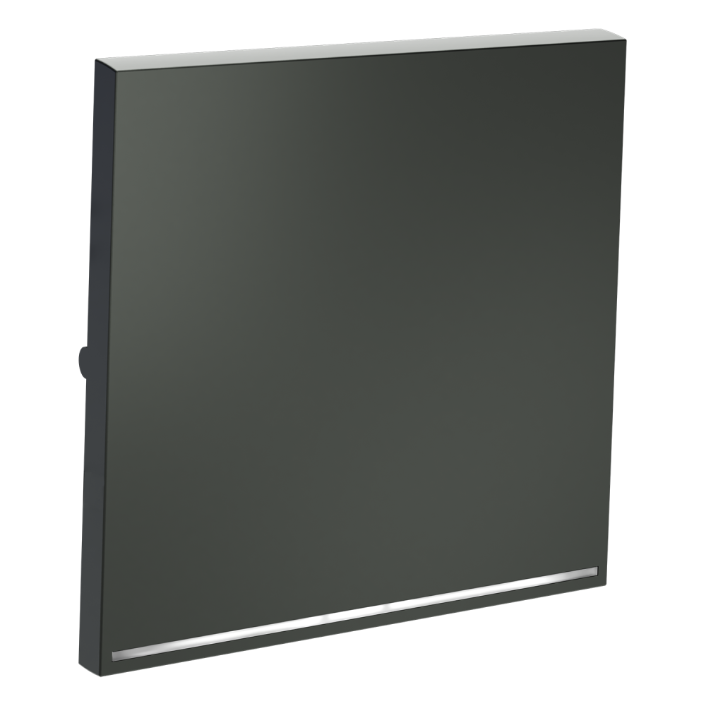 Клавиша для выключателя/переключателя одноклавишного с подсветкой, титан Voltum S70 VLS000206, Пластик Soft touch