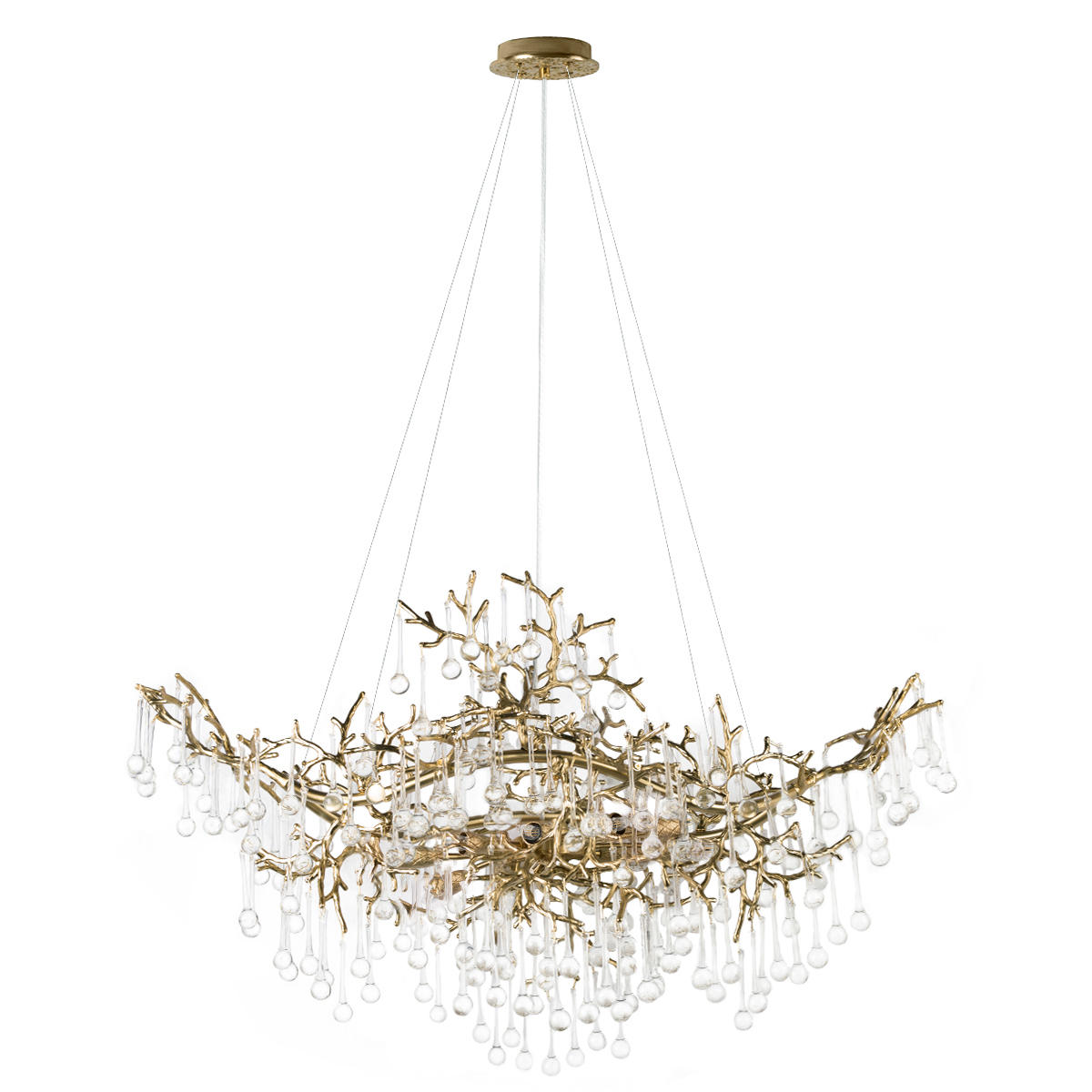 Подвесная люстра 100 см, Loft IT Coral 10351/1000L AB, бронза