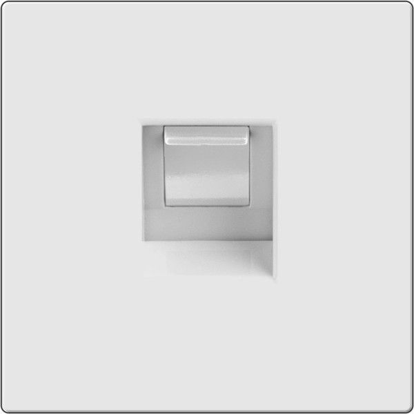 WL01-RJ-45 / Розетка Ethernet RJ-45 (белая), 4690389045653
