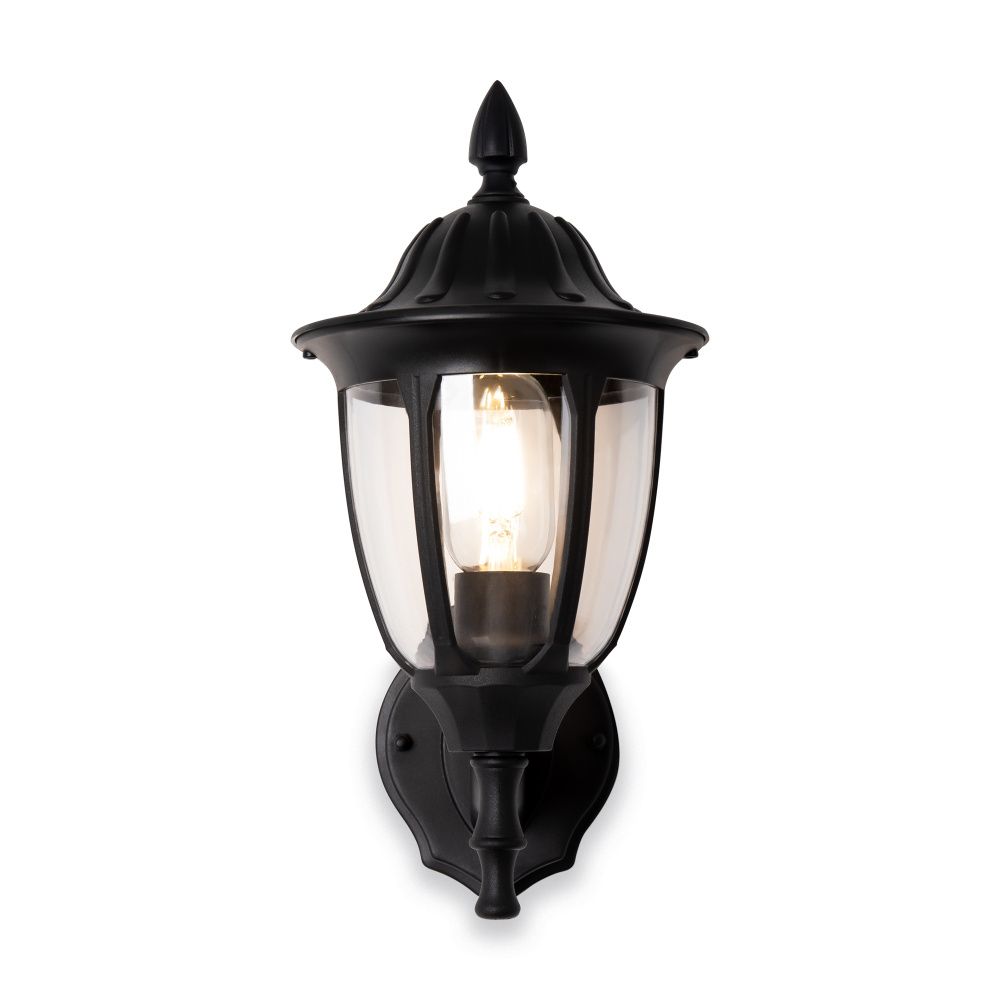 Уличное бра 21*16,3*-33 см, 1*E27*13W Voltega  VGL7305WL-01B, Черный