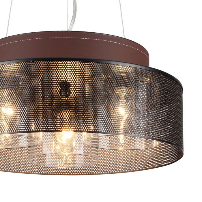 Подвесной светильник 35 см, Lumion 6598/3CY, черный-коричневый