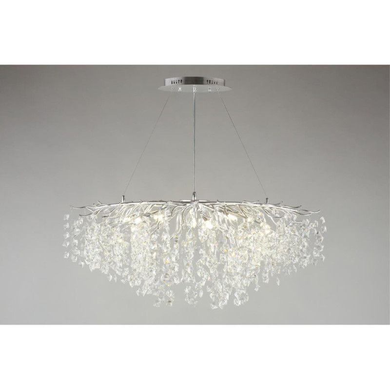 Подвесная люстра 100*60*80-170 см, 10*G9, 5W, Aployt Danusia APL.846.13.10, хром