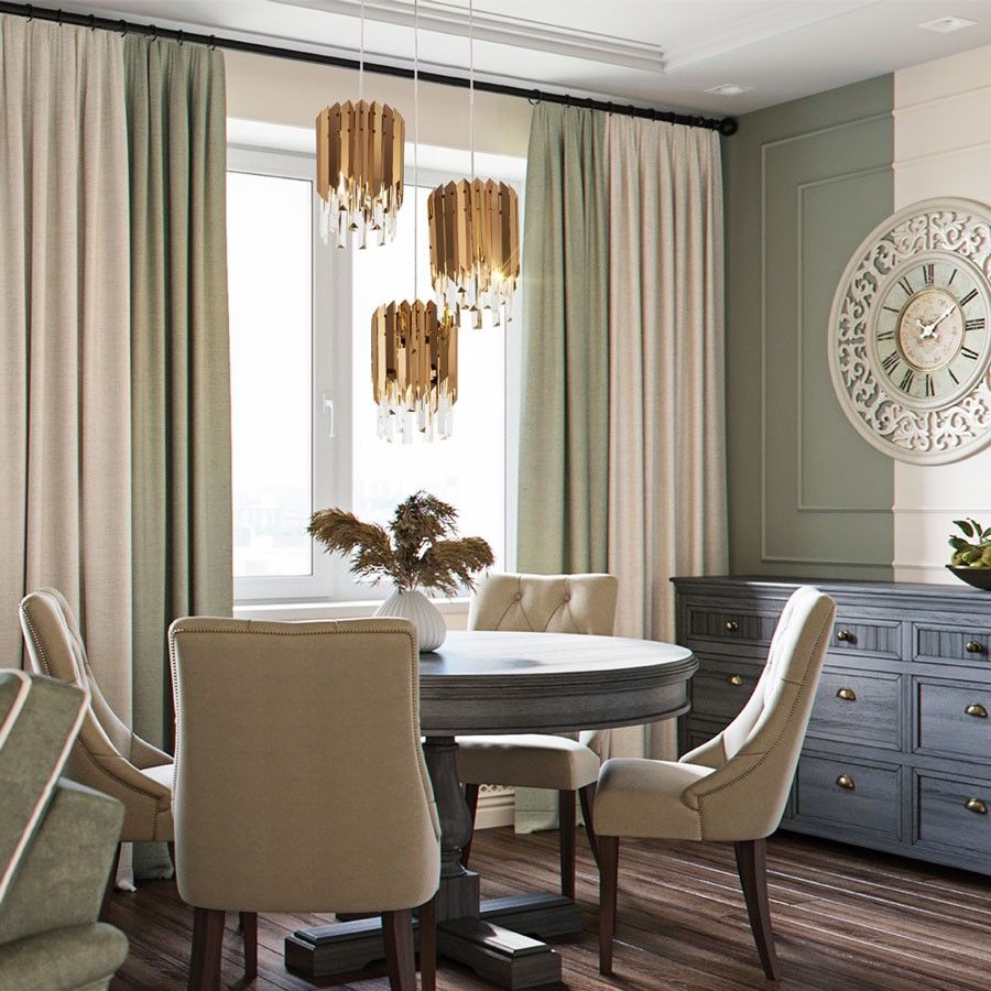 Подвесная люстра 50*50*130 см, Е 27 3x60W, Золото MODELUX ML.20208.3 GD